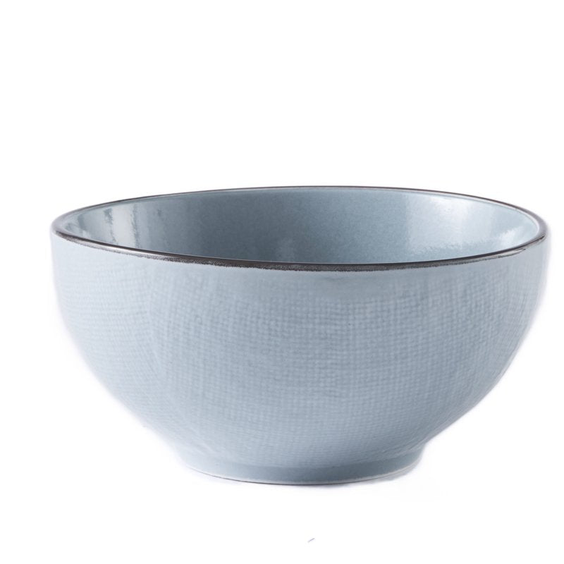 12-Piece Denim Stoneware Dinnerware Set - Service for Four