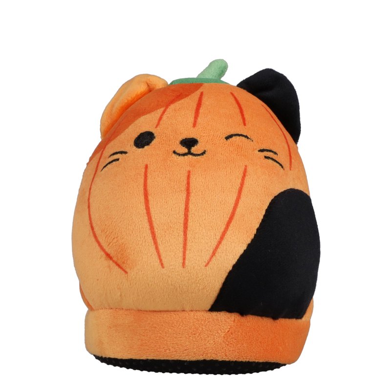 Toddler & Kids Halloween Cam the Cat Pumpkin Slippers - Orange, 4/5 Big Kid