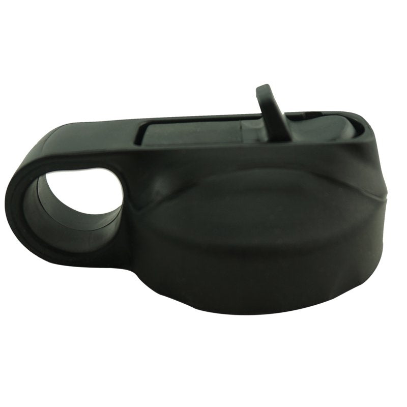 24oz Double Wall Insulated Sports Water Bottle - Black with 3 Lids