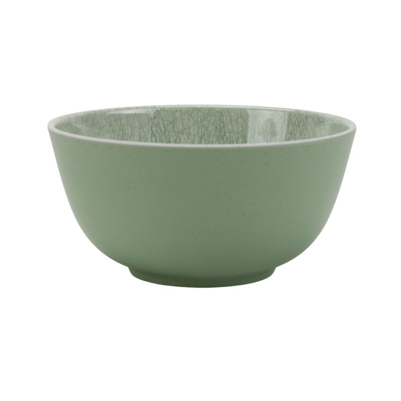 12-Piece Green Reactive Bamboo Melamine Tableware Set - Service for 4