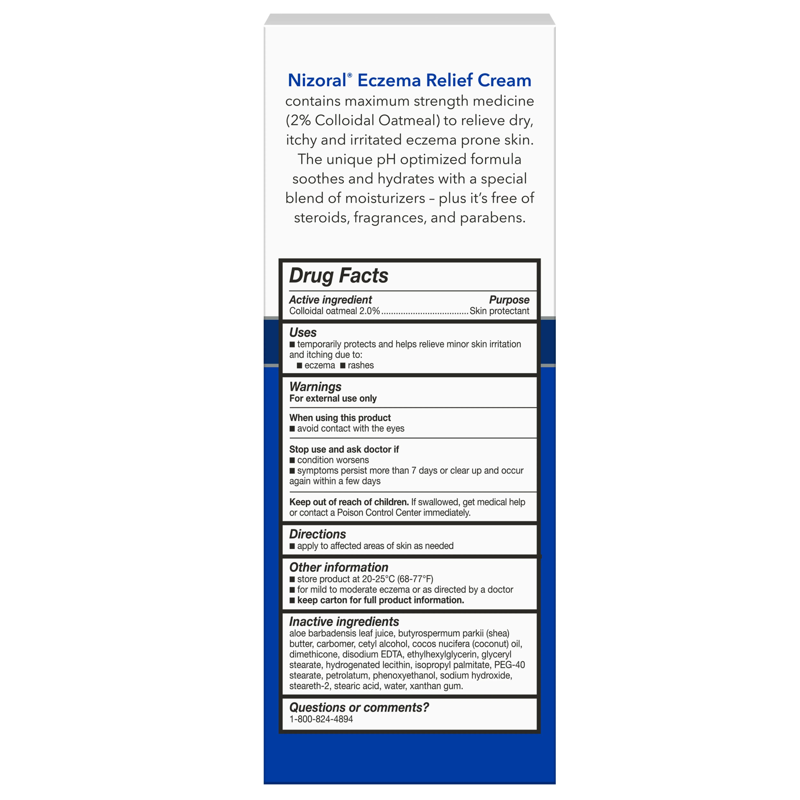 Nizoral Eczema Relief Cream- Relieves Dry, Itchy, Irritated Skin,