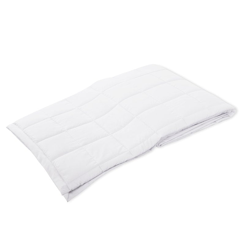 Twin Down Alternative Blanket - White Solid Bed Cover for Milder Weather - Mainstays