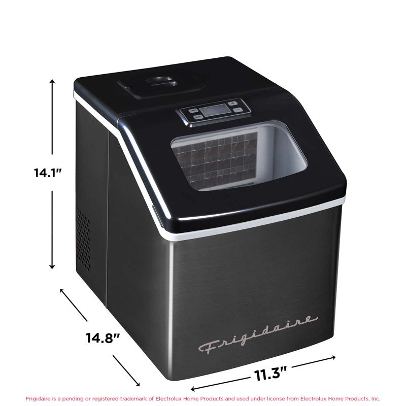 Countertop Ice Maker - 40 lbs Clear Ice Machine - Black