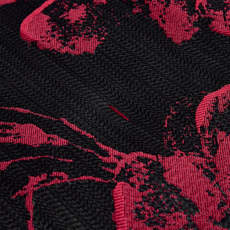 King Burgundy Floral Patchwork Comforter & Curtain Set - 7 Pieces