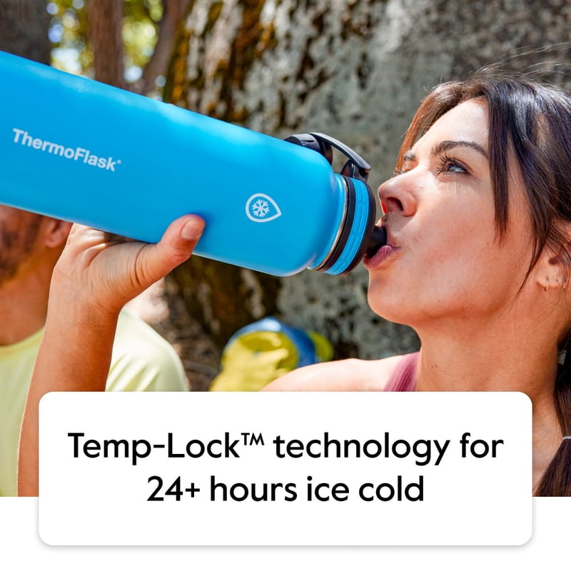 24 oz Double Wall Vacuum Insulated Stainless Steel Water Bottle - Pitch Black