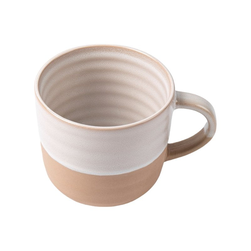 Collins Cream Stoneware Round Mug - 15 oz, 2 Pack