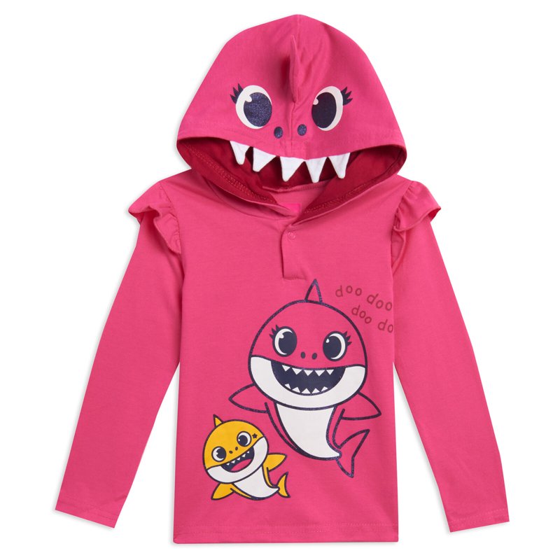 Pinkfong Baby Shark Baby Girls Hoodie & Leggings Set - Pink, 6-9 Months