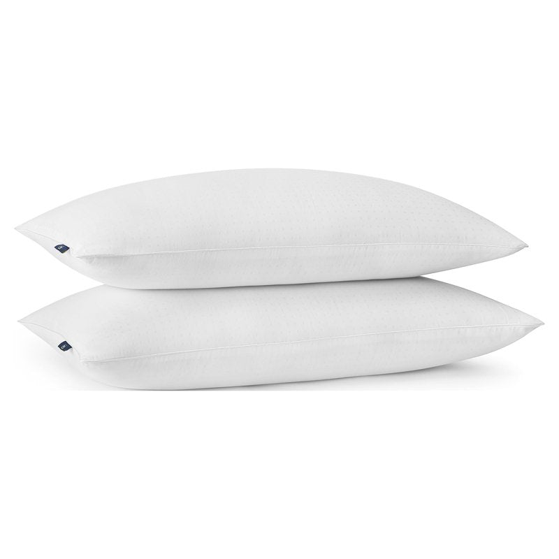 King Size Supportive Bed Pillow 2 Pack - Hypoallergenic Cotton Polyester