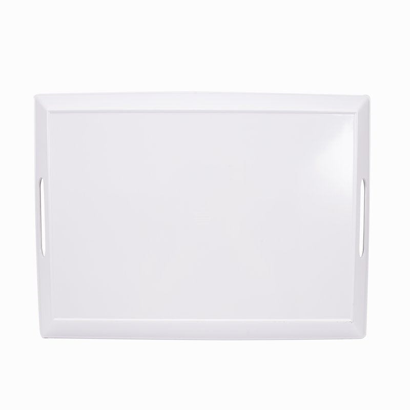 Marble Print Melamine Handled Tray - 2 Pack