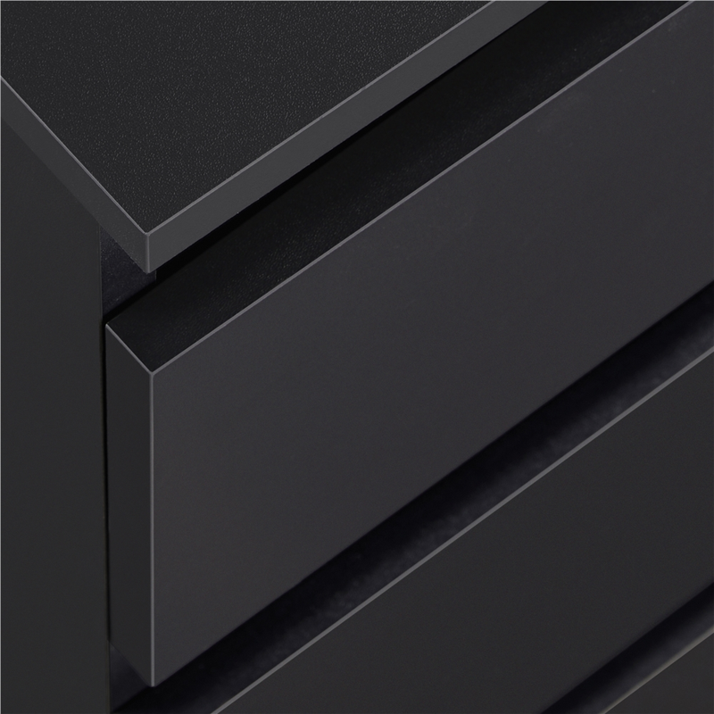 3-Drawer Vertical Nightstand for Minimalist Bedroom Storage