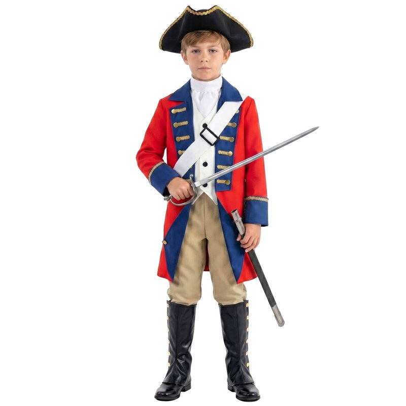 Kids Pirate Costume for Boys Halloween Dress Up Clothes - Multicolour, S