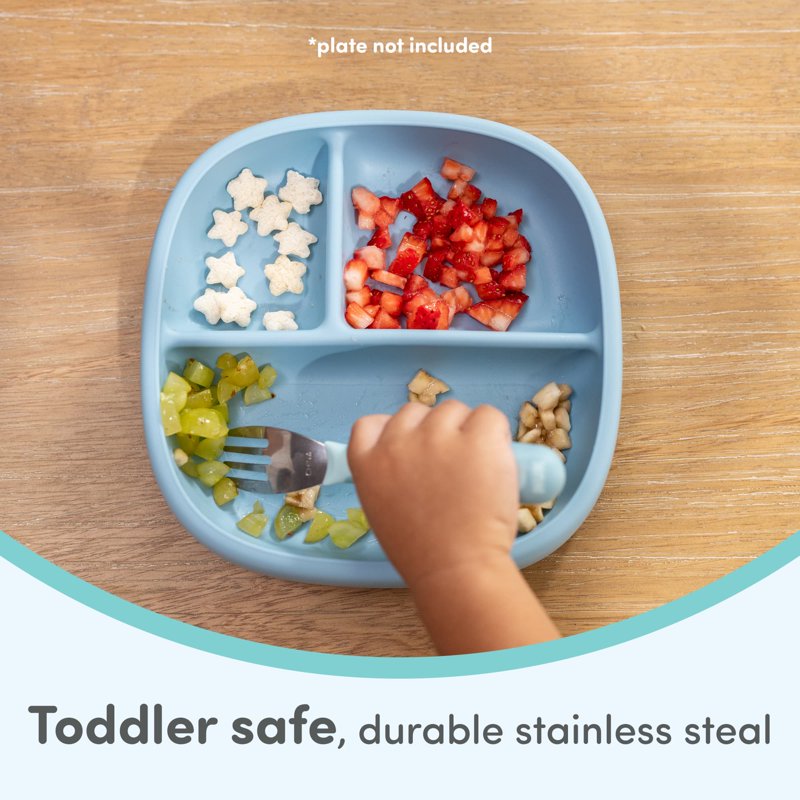 Toddler Safe Stainless Steel Forks - 3 Pack