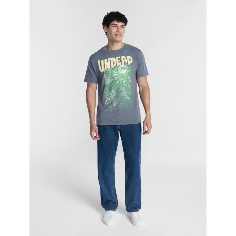 Men's Halloween Graphic T-Shirt - Charcoal XL Monsters Design from Way to Celebrate