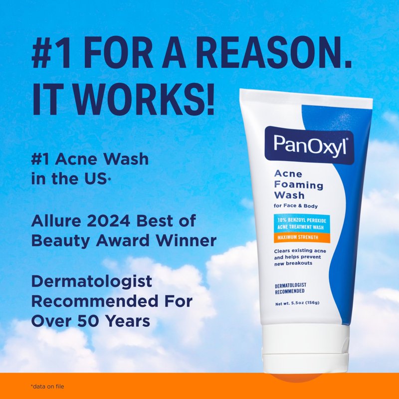 Maximum Strength Acne Foaming Wash with 10% Benzoyl Peroxide - Multipack