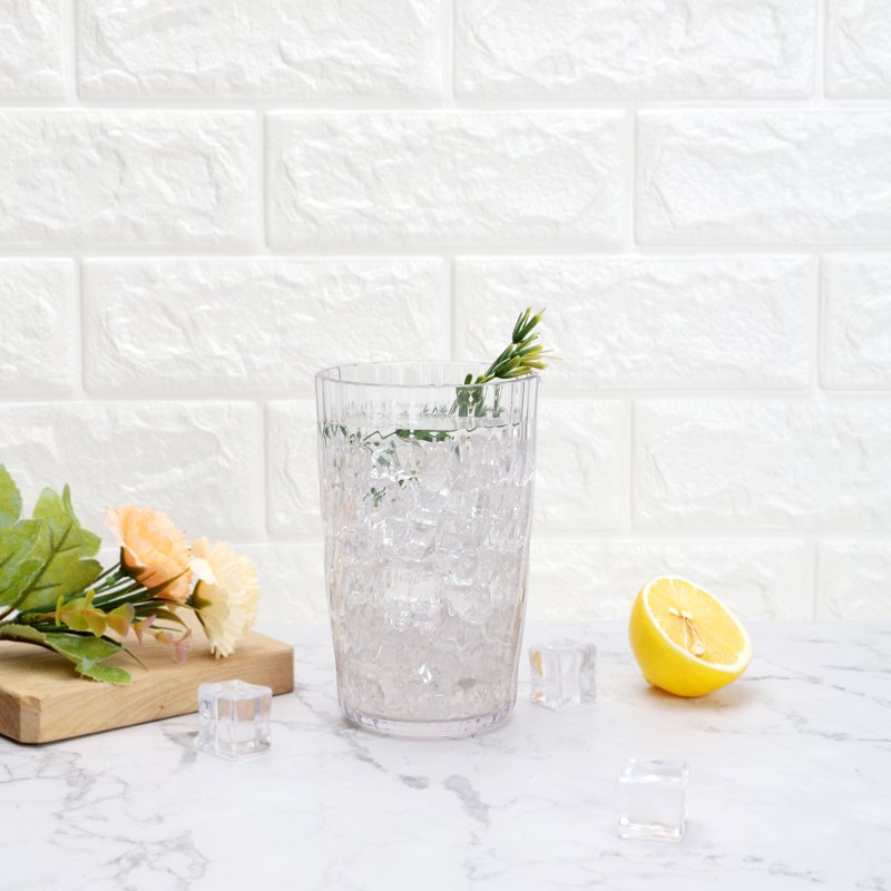 20-Ounce Clear Acrylic Tall Swirl Tumbler - Single