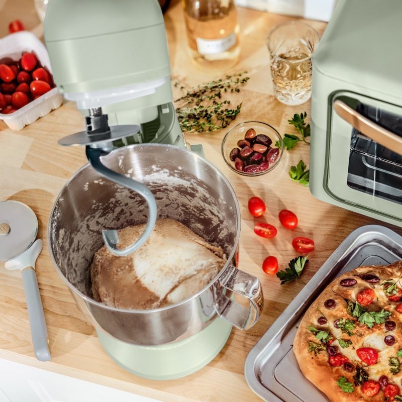 5.3 Qt Stand Mixer - Sage Green with Beater, Dough Hook, Whisk