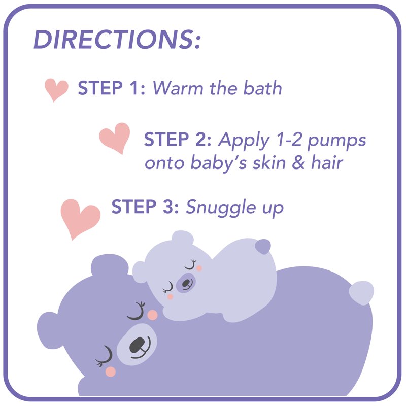 Calming Head to Toe Foaming Wash - Tear-Free Baby Shampoo & Body Wash