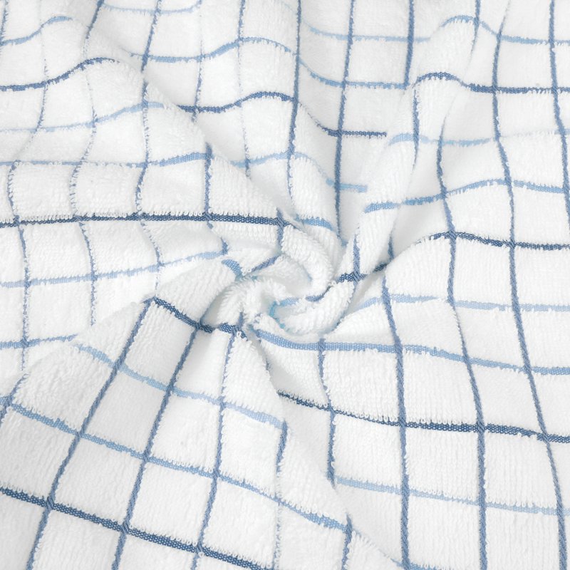 Blue Hand Towels Set - 14x28 Inches, 4-Pack, Absorbent Cotton Bathroom & Kitchen Towels