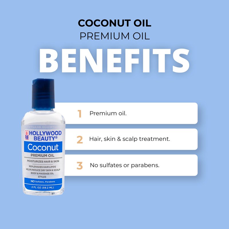 Coconut Oil - 2 Oz - 3 Pack