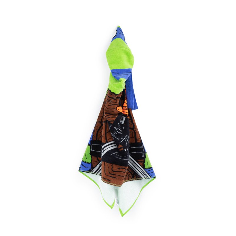 Teenage Mutant Ninja Turtles Kids Hooded Cotton Towel Wrap - Bath & Beach Use