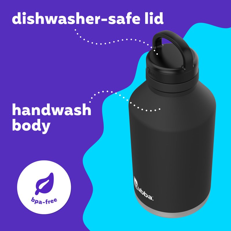 64 oz Vacuum-Insulated Stainless Steel Growler - Licorice, 2 Pack