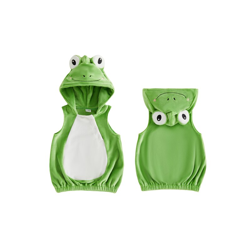 Toddler Baby Frog Costume - Green Frog Sleeveless Animal Cosplay Outfit 18-24 Months