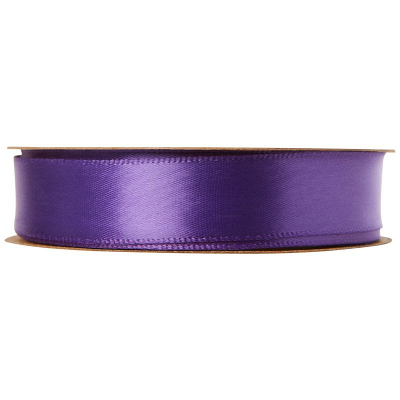 Purple Satin Ribbon 3 Pack - Offray 3.25 x 0.62 Inch Craft Trim (Regal Purple)