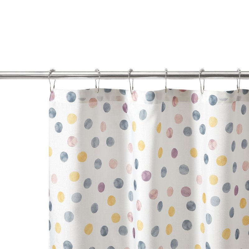 Watercolor Dots Shower Curtain & Medium Weight Liner - 72x72 Inches - Polyester - Variation of THIS listing