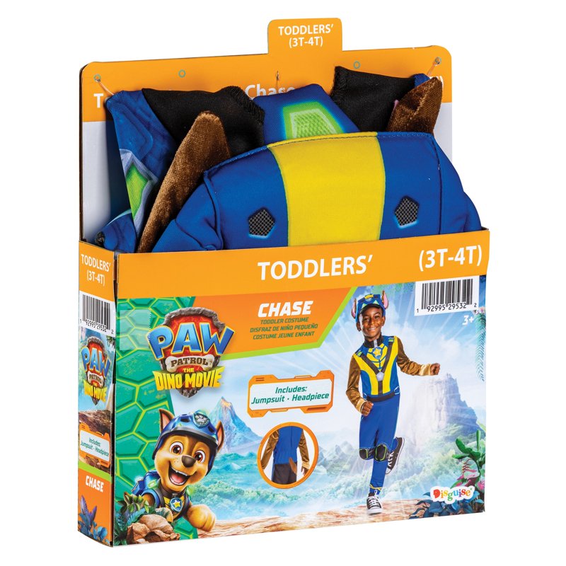 Toddler Dino Costume for Kids - Paw Patrol Chase 3T-4T Variation