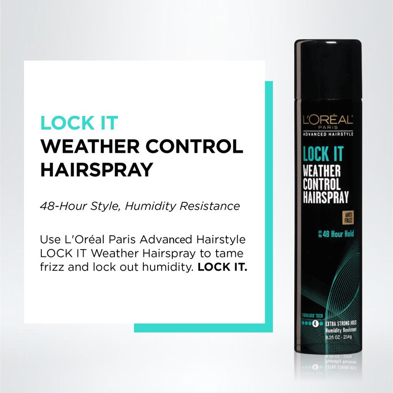 Anti-Frizz Hairspray - 48-Hour Humidity Resistant Extra Strong Hold Mist