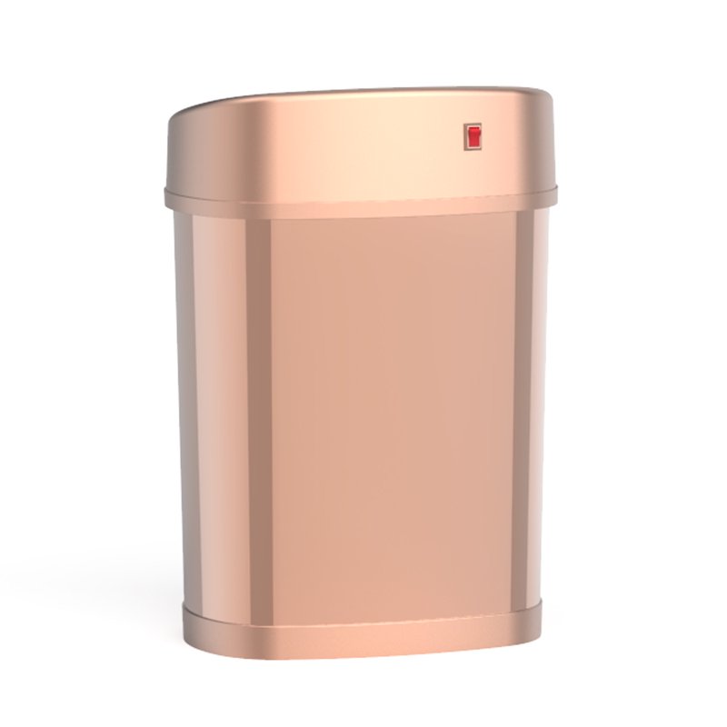 4 Gallon Stainless Steel Automatic Trash Can - Gold
