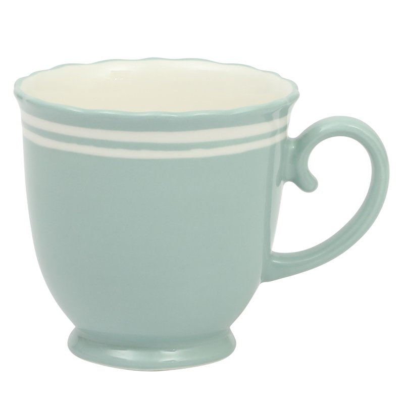 Ainsley Ceramic Mug Set - Sage Blue, 4-Pack
