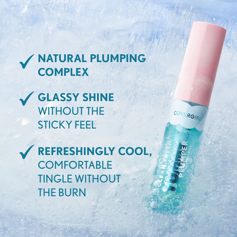 Plumping Lip Gloss - Vegan Shiny High-Shine Formula with Cooling Sensation