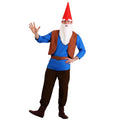 Men's Gnome Costume - Small - Garden Gnome Dress Up Outfit