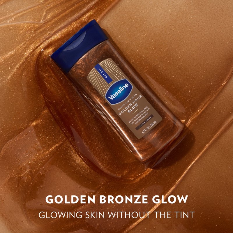 Shimmering Body Gel Oil with Cocoa Butter - Golden Hour Glow