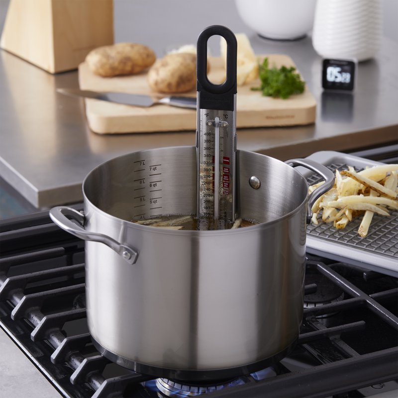 Curved Stainless Steel Paddle Candy and Deep Fry Thermometer