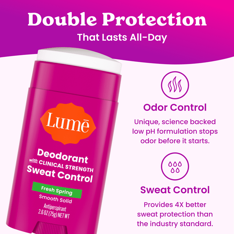 Aluminum-Free Solid Antiperspirant Deodorant Stick - Multiple Scents