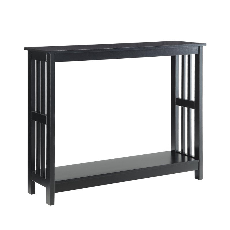 Mission Console Table with Shelf - Multiple Finishes Available