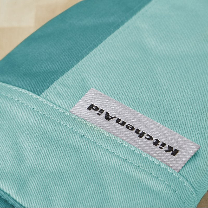 Mini Oven Mitt Set - 2-Pack, Heat Resistant Cotton, Aqua Sky
