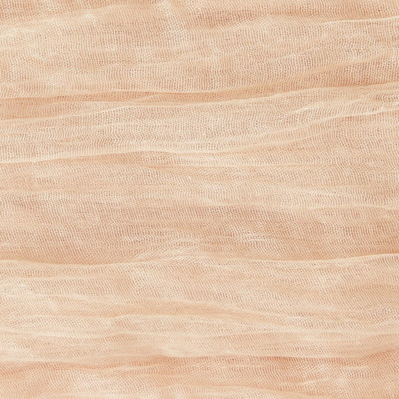 Beige Gauze Fabric Table Runner - 10 ft
