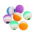 Multicolor Bouncy Balls Party Favors - Halloween Themed, 8 Pack