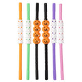 Halloween Party Drinking Straws Set - Jack-o'-Lantern & Ghost Decor, 8 Pieces