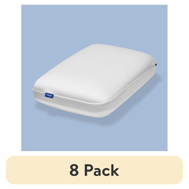 8 Pack Cooling Foam Pillow - Standard Size Supportive Memory Foam