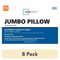 (8 Pack) Mainstays Mega Bed Pillows - Standard/Queen Firm Support Hypoallergenic