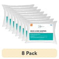 (8 Pack) Mainstays Back & Side Sleeper Bed Pillow - Extra Firm Support, Standard/Queen, White, Hypoallergenic