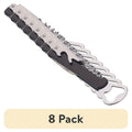 8 Pack Stainless Steel Waiter's Corkscrew Bottle Opener - Black