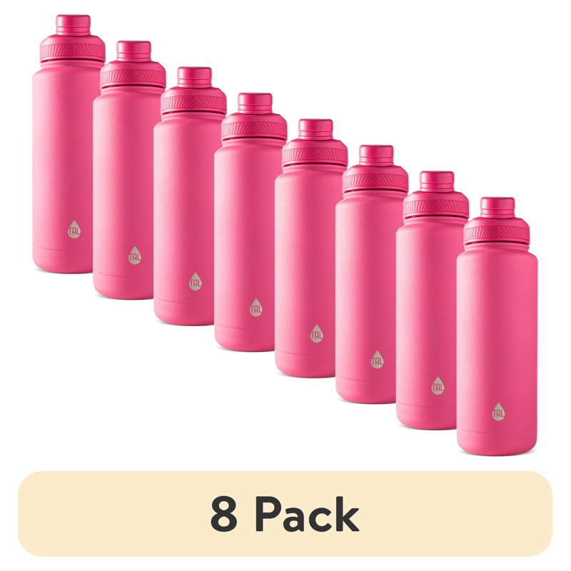 40 oz Stainless Steel Ranger Water Bottle - Bright Pink, 8 Pack