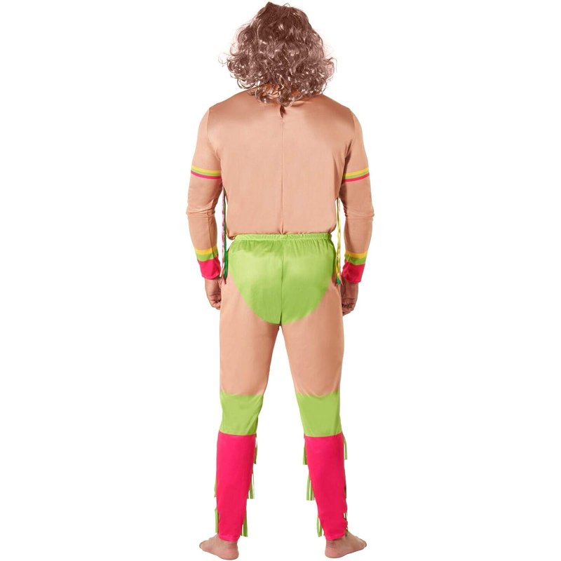 Men's WWE Ultimate Warrior Costume Wig XL - Licensed Wrestling Fancy Dress
