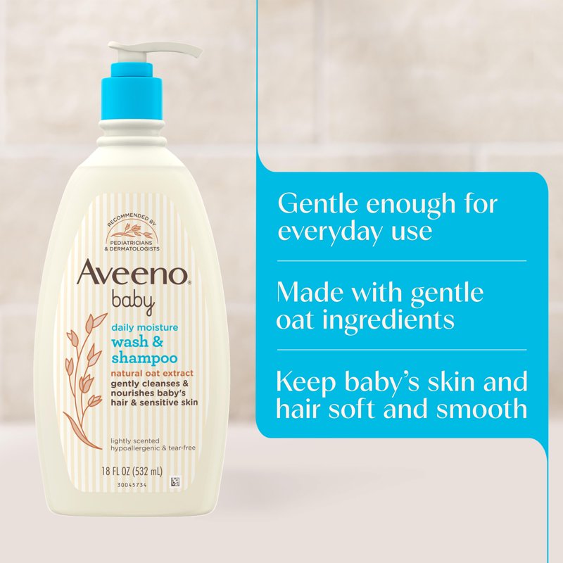 Gentle Baby Body Wash & Shampoo - Hypoallergenic, Tear-Free