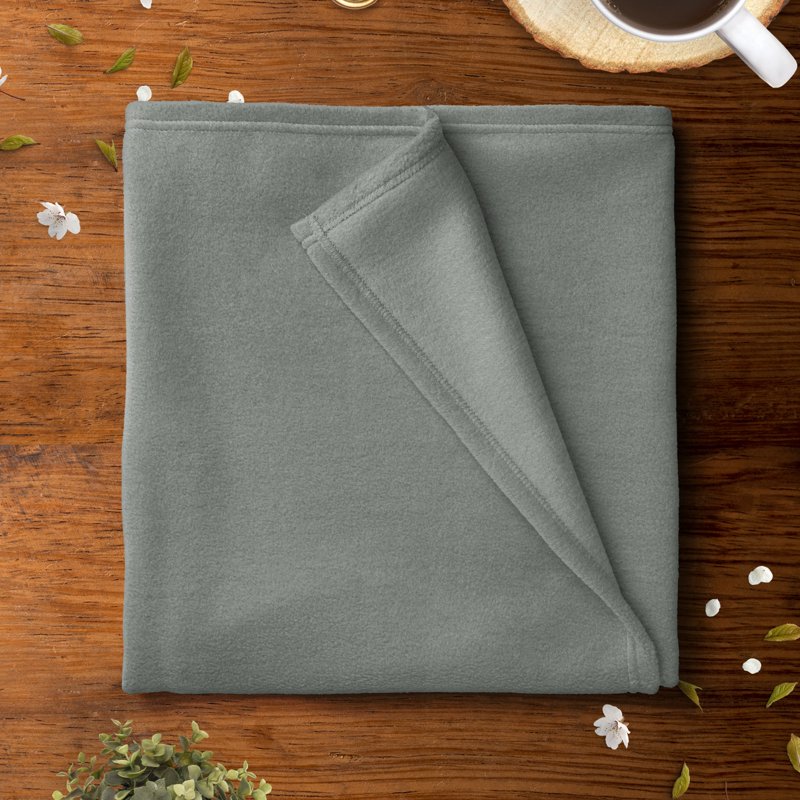 Precut Fleece Fabric - Dark Gray, 58 Inch, 1.5 Yard, Anti-Pill Polyester